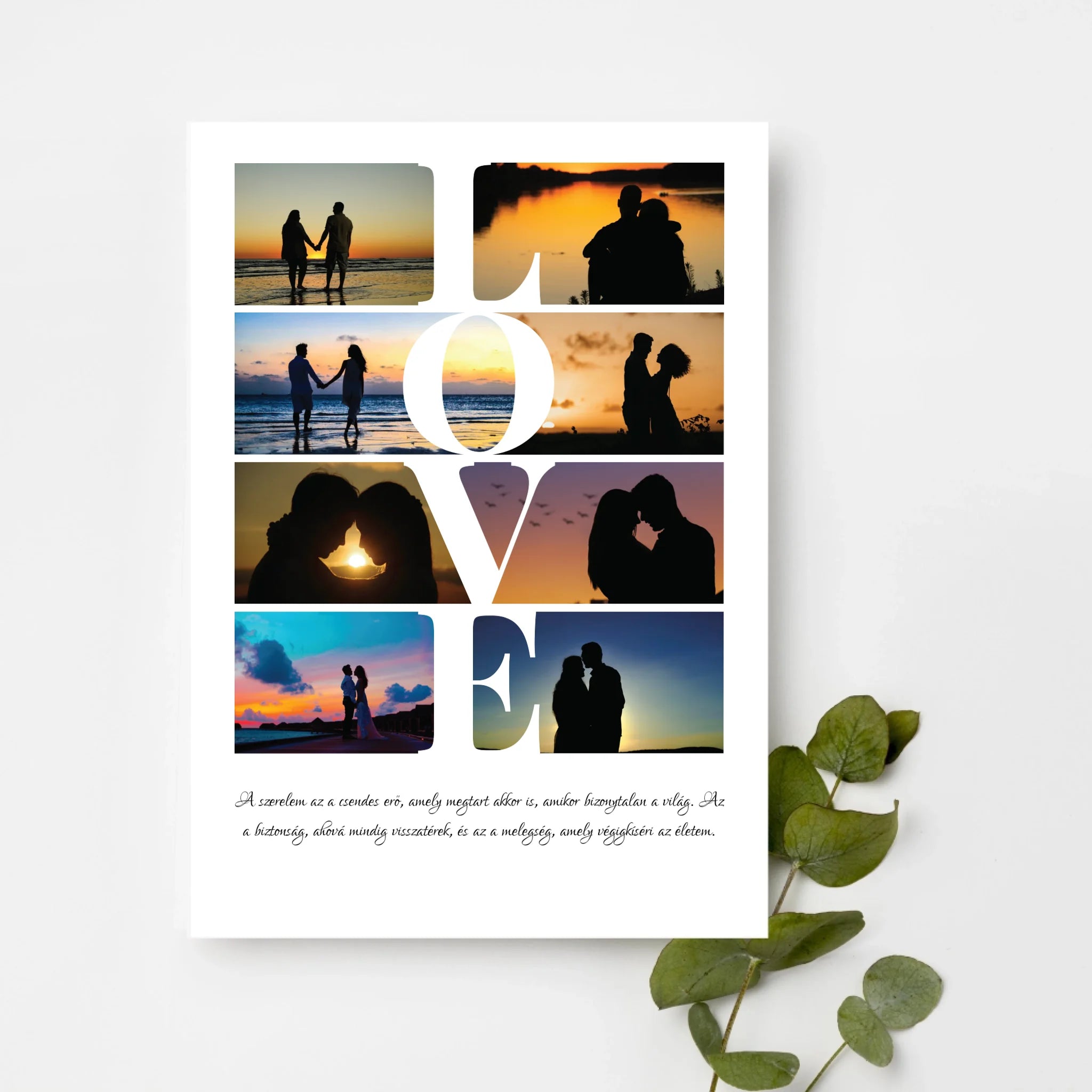 top-view-white-frame-with-green-leaves