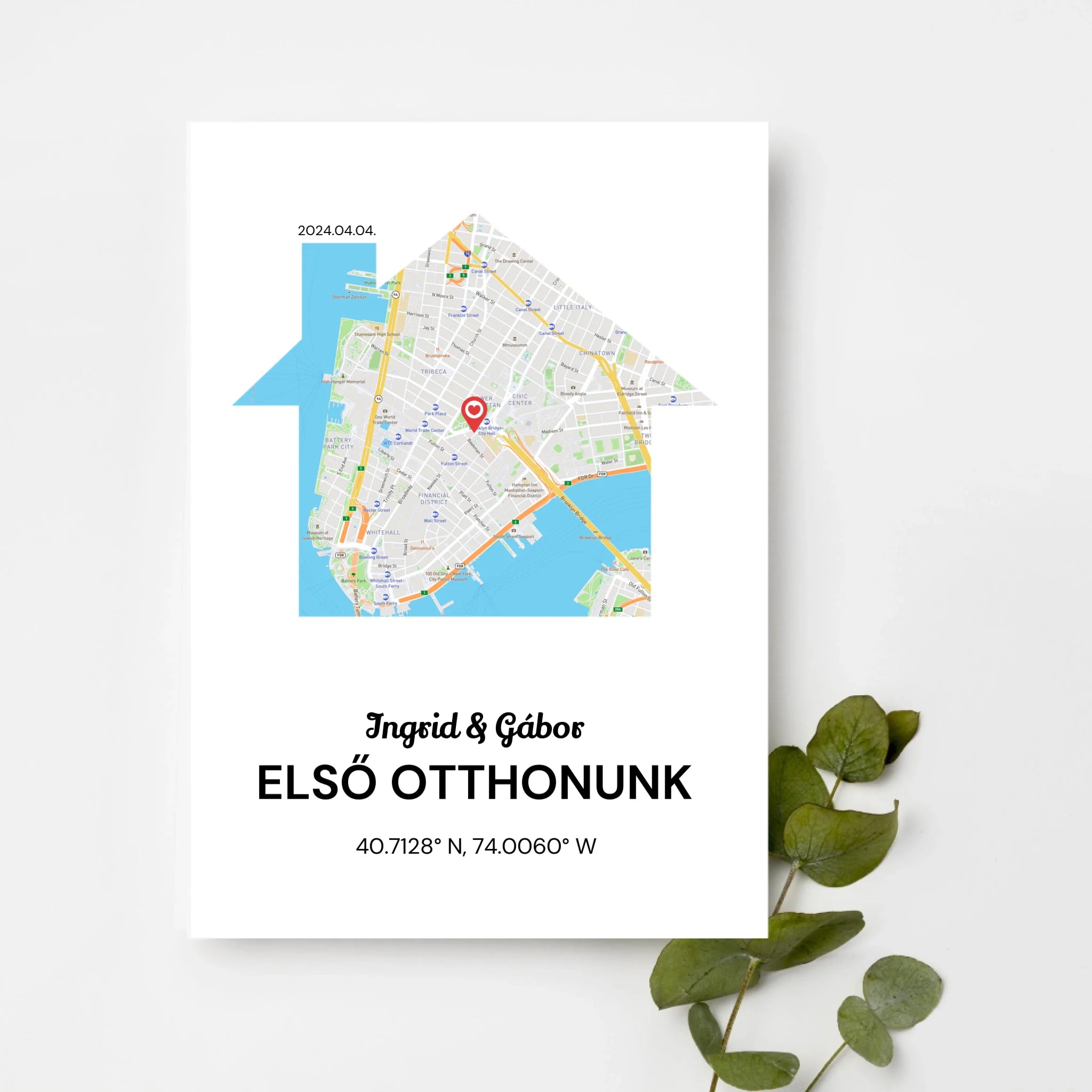 top-view-white-frame-with-green-leaves