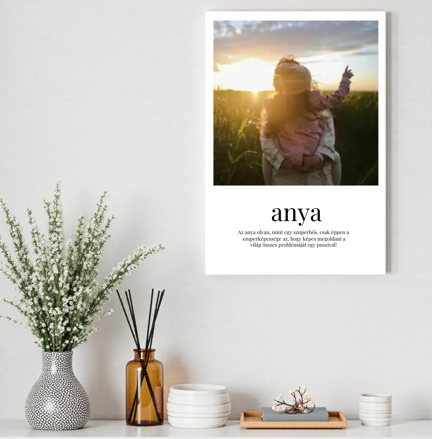 Anya definíció poszter - Személyre szabott ajándék anyának