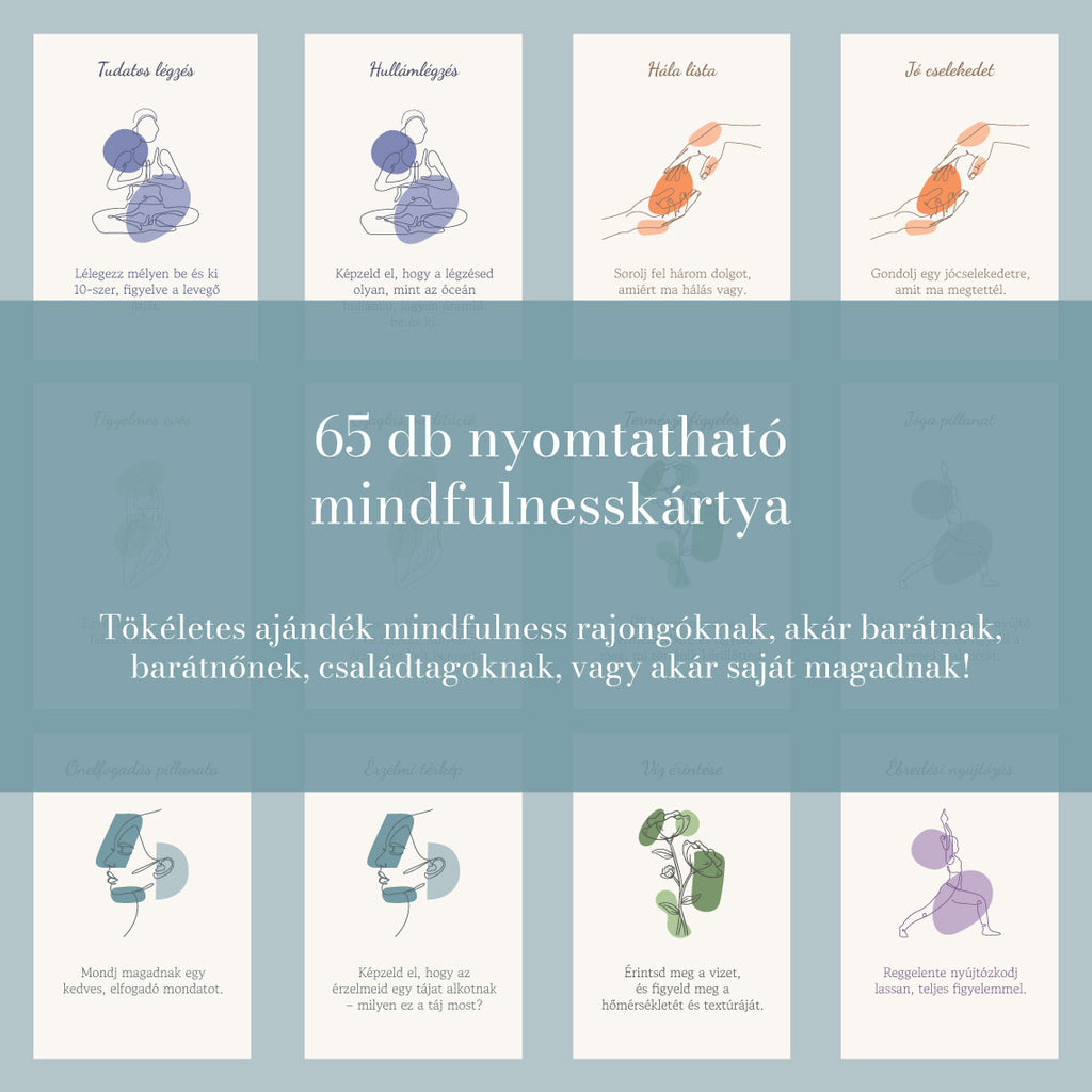 65 db-os Mindfulness Kártyacsomag – Út a belső békédhez